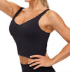 Women’s Longline Sports Bra Wirefree Padded Medium Support Yoga Bras Gym Running Workout Tank Tops
