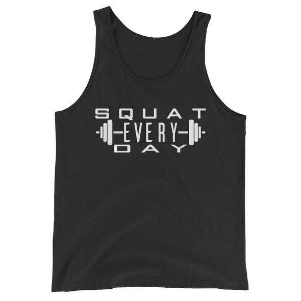 Squat Every Day with Barbell Tank Top - Killer Fit Gear