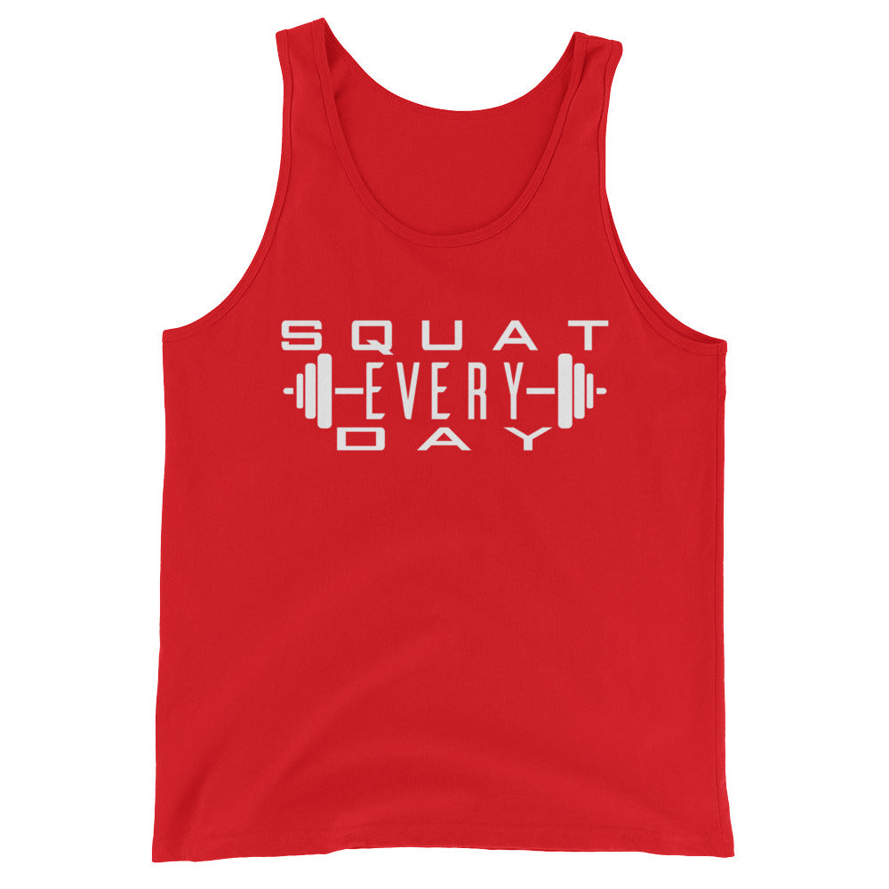 Squat Every Day with Barbell Tank Top - Killer Fit Gear